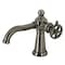 Kingston Brass Single-Handle Bathroom Faucet with Push Pop-Up, Black Stainless KS354CGVN - alternate 1